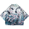 Kimono Fleur de marque japonaise vu de dos