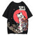 T-Shirt Chat Japonais noir de marque japonaise Gotei vu de dos