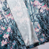 Kimono Fleur de marque japonaise vu de face (zoomé)