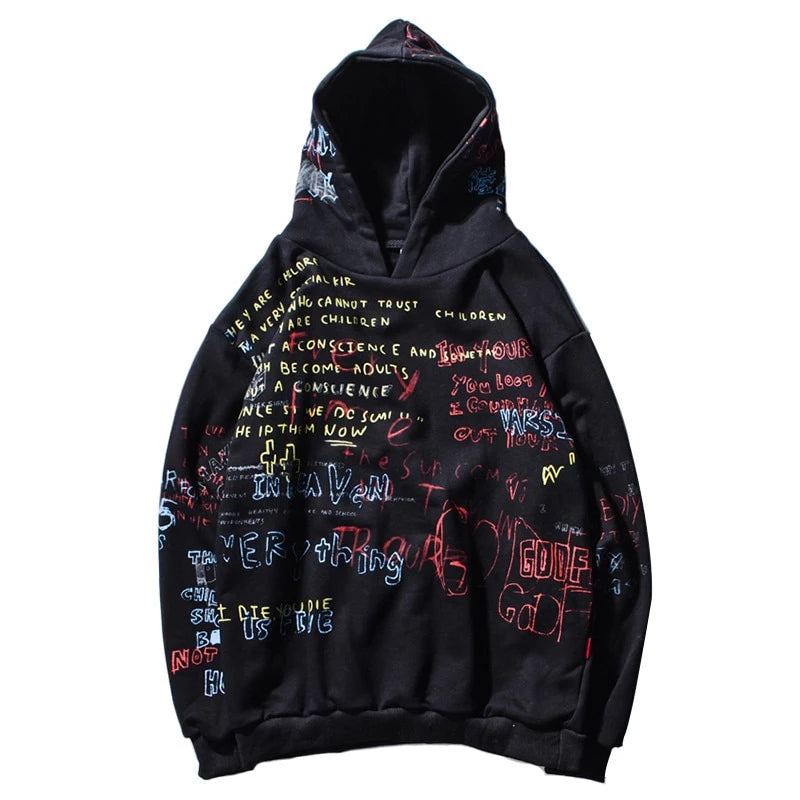 Sweat Capuche Japonais noir de marque japonaise Gotei vu de face