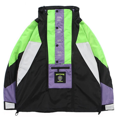 Veste Streetwear verte de marque japonaise Gotei vue de face