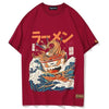 T-shirt Ramen rouge de marque japonaise Gotei vu de face