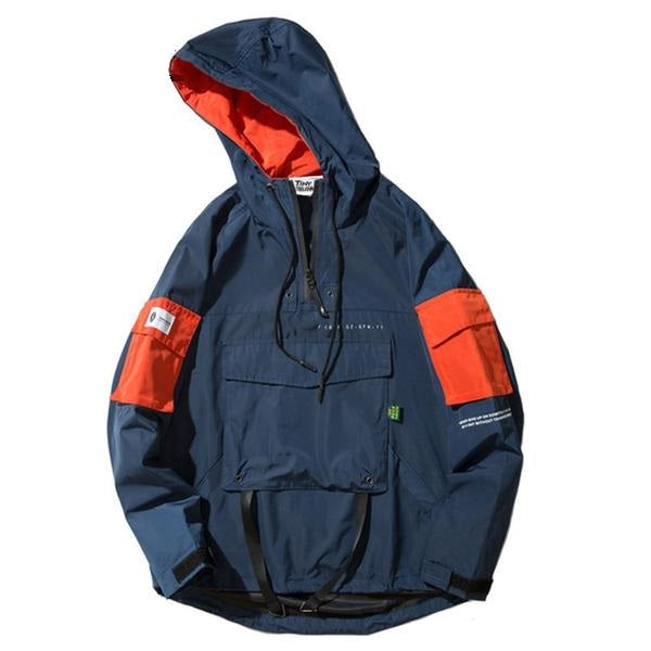 Veste Style Japonais bleue de marque japonaise Gotei vue de face